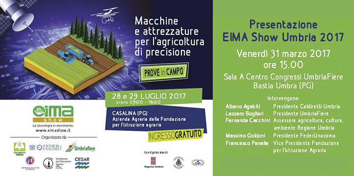 Conferenza stampa presentazione di Eima Show Umbria - Agriumbria 2017