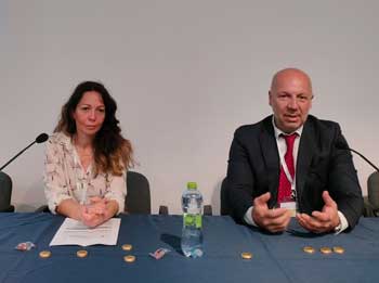 Lucia Amoni della Regione Umbria e Antonio Forini presidente di Umbriafiere SpA - Presentazione di Agriumbria 2026