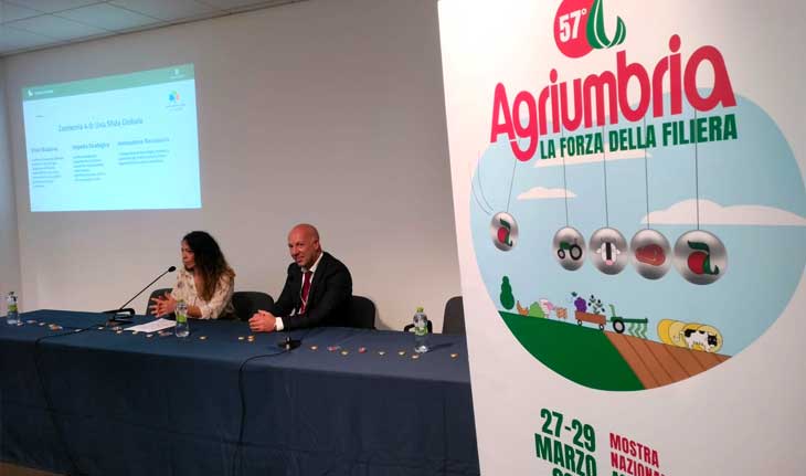 Presentata ad Agrilevante la 57a edizione di Agriumbria Antonio Forini e Lucia Amoni